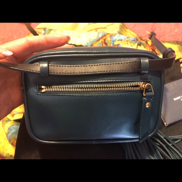 YSL Lou Matelassé Green leather belt bag - Picture 2 of 6